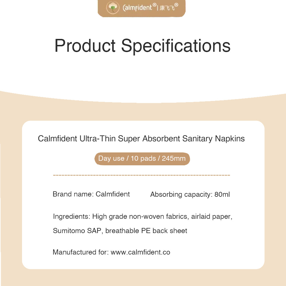 Ultra-Thin Super Absorbent (Day) Calmfident